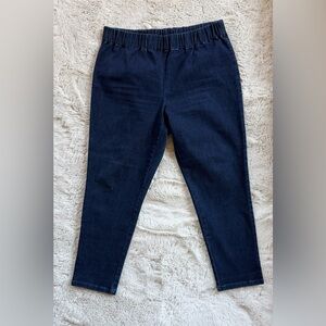 Soft Surroundings Dark Wash Metro Jeggings - Slim Stretch Fit